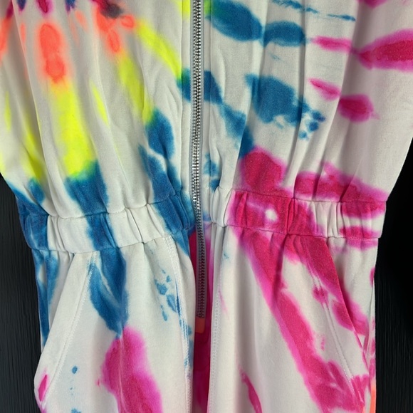 Restore Soft Terry Jumpsuit - Neon Tie Dye Small Jennifer Lopez - Picture 6 of 7